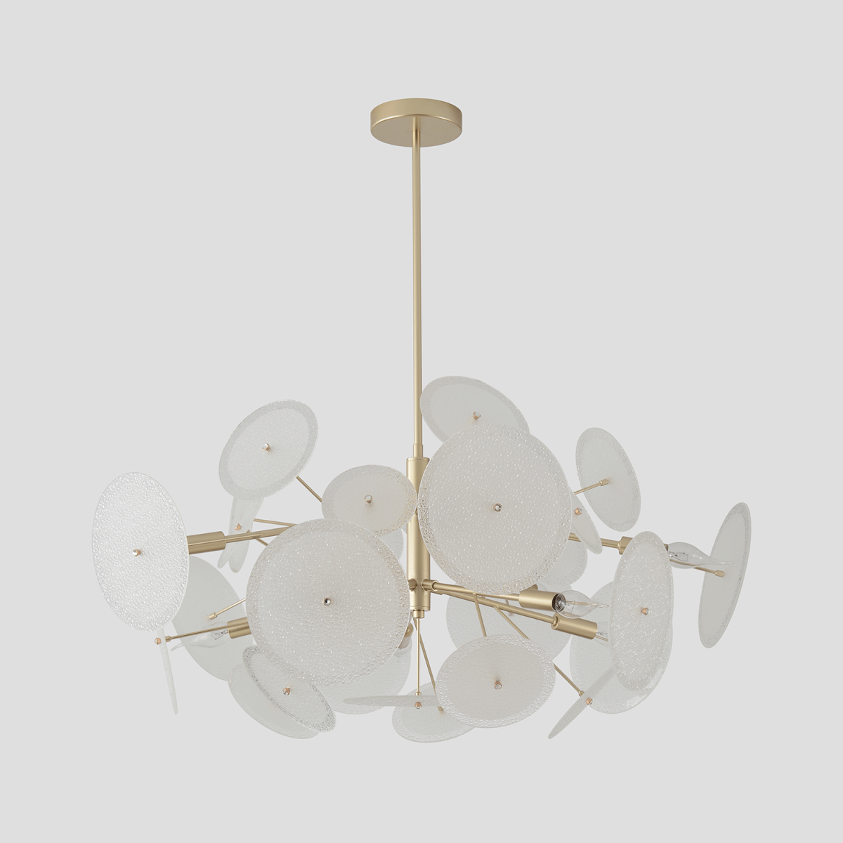 Люстра на штанге Crystal Lux DANDELION SP10 GOLD в #REGION_NAME_DECLINE_PP#