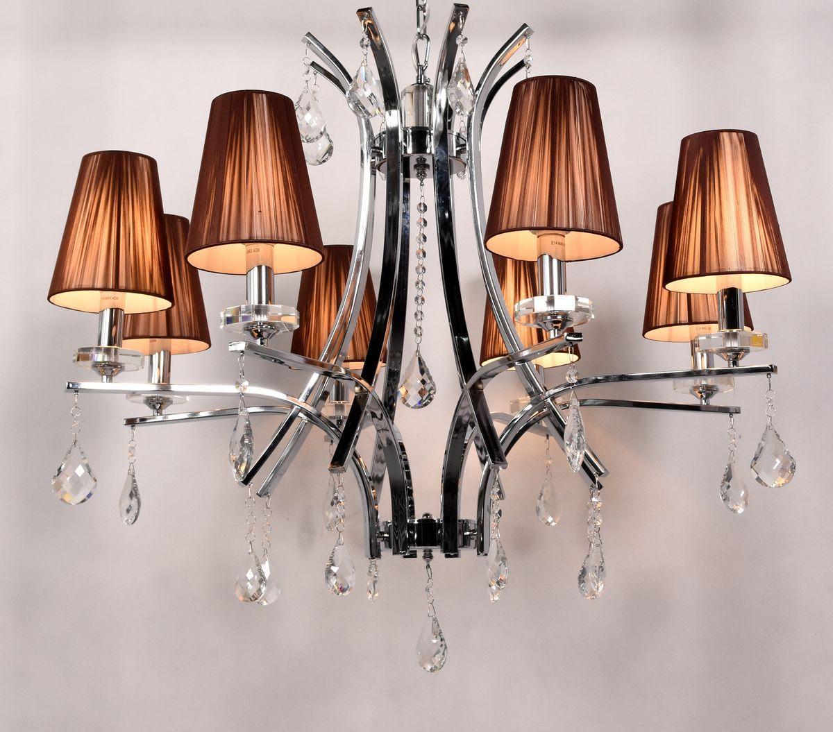 Подвесная люстра Lumina Deco Glamour LDP 66247-8 BR+CHR в Санкт-Петербурге