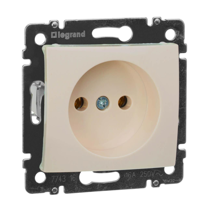 Розетка 2К Legrand Valena 16A 250V б/з винтовой зажим слоновая кость 774316 в Санкт-Петербурге