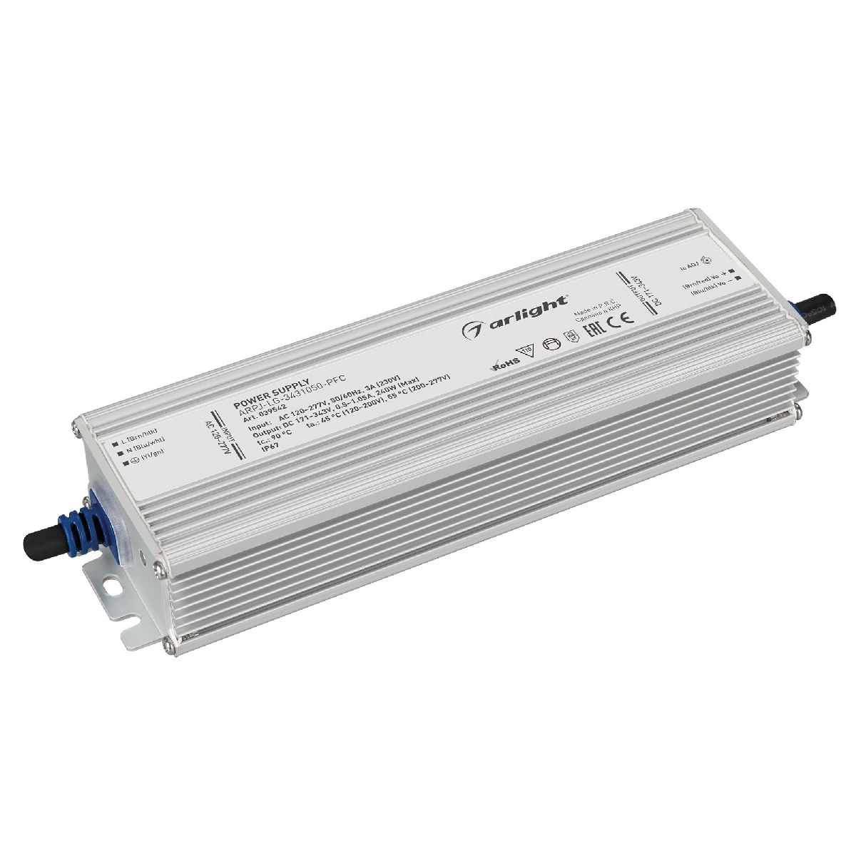 Блок питания Arlight ARPJ-LG-3431050-PFC (240W, 171-343V, 0.5-1.05A, IP67) 039542 в Санкт-Петербурге