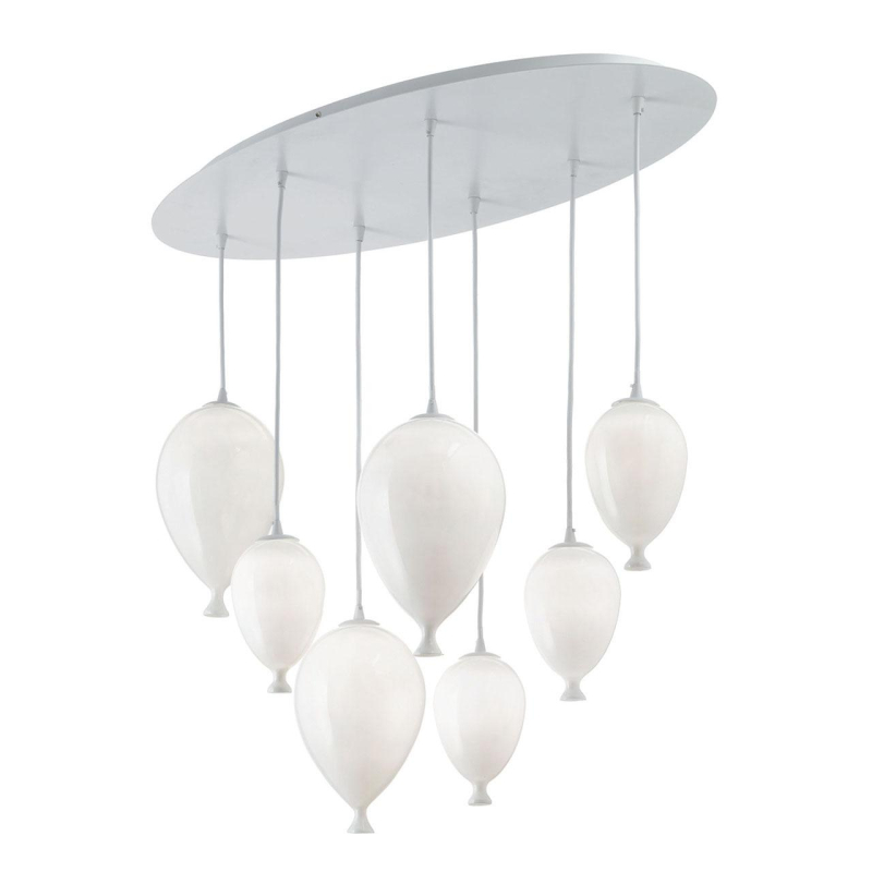 Подвесная люстра Ideal Lux Clown SP7 Bianco 100876 в Санкт-Петербурге