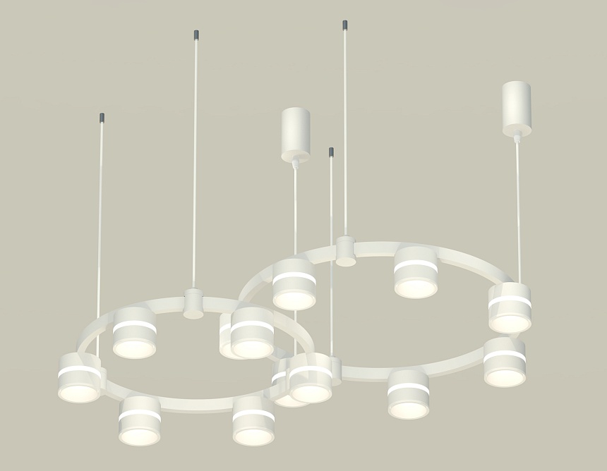 Комплект подвесного светильника Ambrella Light Techno Ring XR92081001 (A9208x2, C9236, C9231, N8444) в Санкт-Петербурге