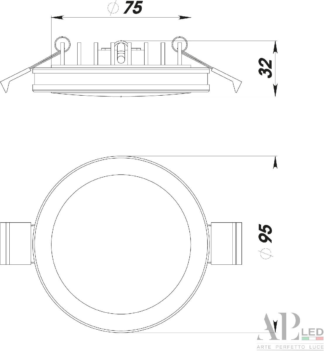 Встраиваемый светильник Arte Perfetto Luce Ingrid 3322.LD109R/12W/6K в Санкт-Петербурге