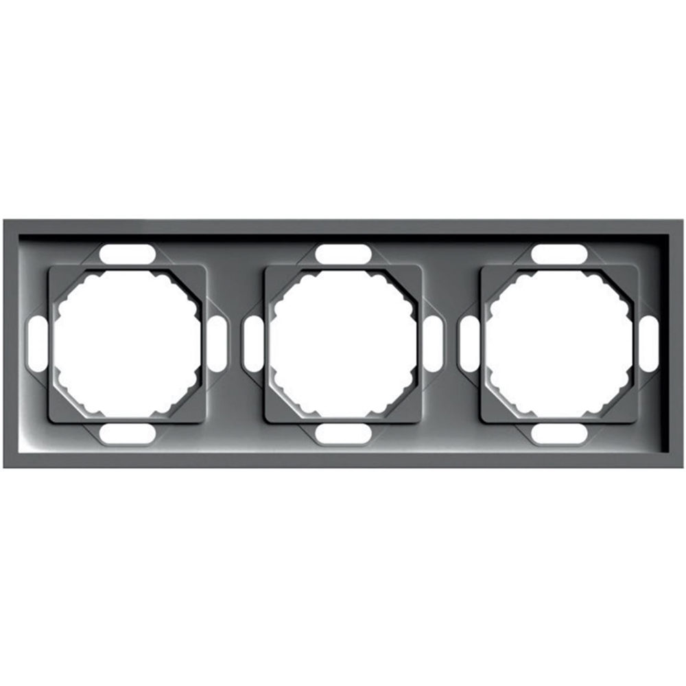 Рамка 3-местная Stekker Эмили PFR00-5003-09 антрацит soft touch 49938 в Санкт-Петербурге