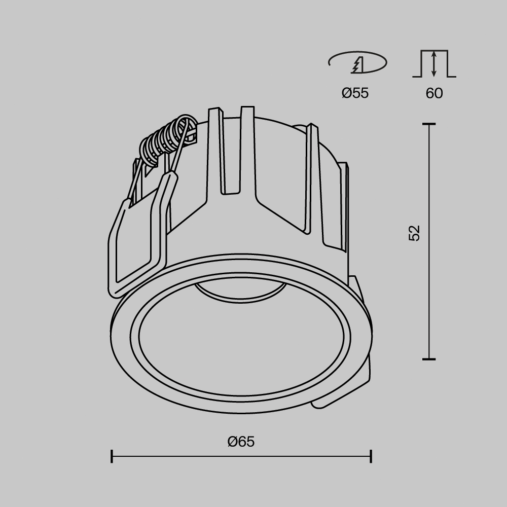 Встраиваемый светильник Maytoni Alfa LED DL043-01-10W2.7K-RD-W в Санкт-Петербурге