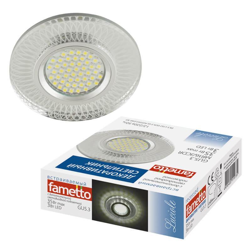 Встраиваемый светильник Fametto Luciole DLS-L152 GU5.3 GLASSY/CLEAR 3D в Санкт-Петербурге