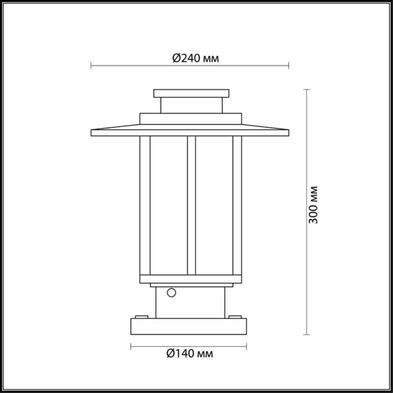 Уличный светильник Odeon Light Mito 4047/1B в Санкт-Петербурге