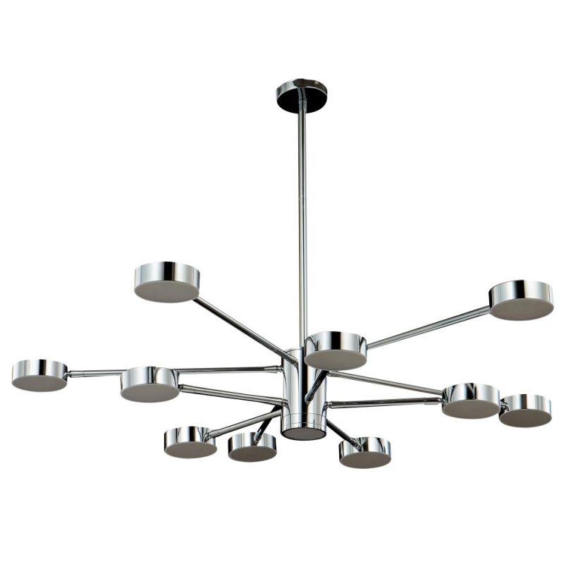 Люстра на штанге Crystal Lux Goracio SP10+1 D1100 Chrome в Санкт-Петербурге