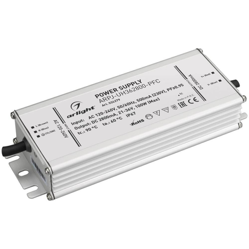 Блок питания Arlight ARPJ-UH362800-PFC (100W, 2.8A) 024279 в Санкт-Петербурге