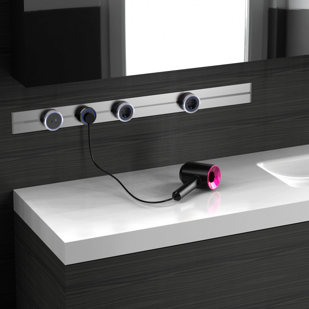 Встраиваемый шинопровод с выключателем Arte Milano Am-track-sockets 385201TBB/100 Black в Санкт-Петербурге