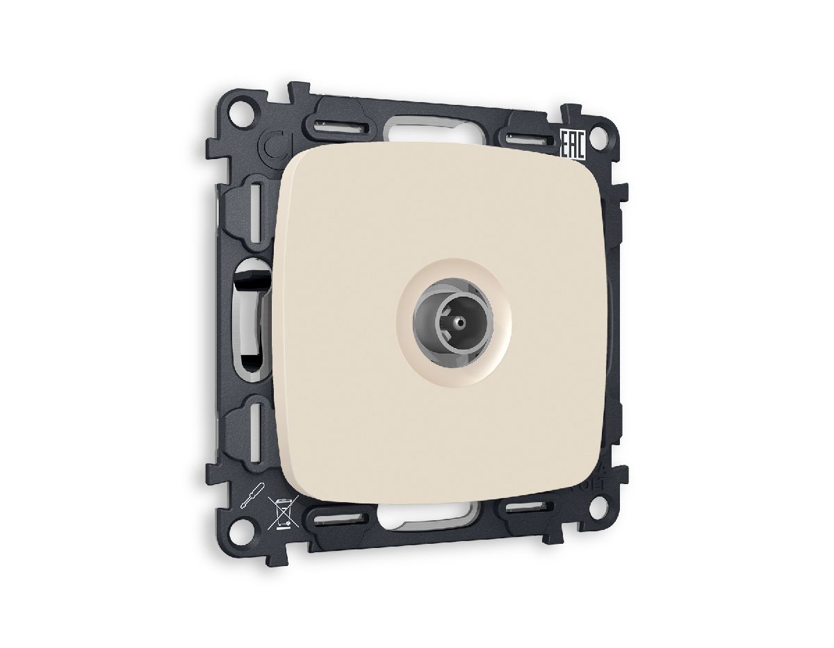 Комплект механизма TV розетки оконечной 50-870 MHz 1dB Ambrella Volt Omega MO333010 в Санкт-Петербурге