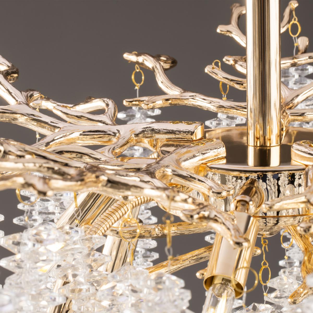 Люстра на штанге Freya Mineral FR1010CL-08G в #REGION_NAME_DECLINE_PP#