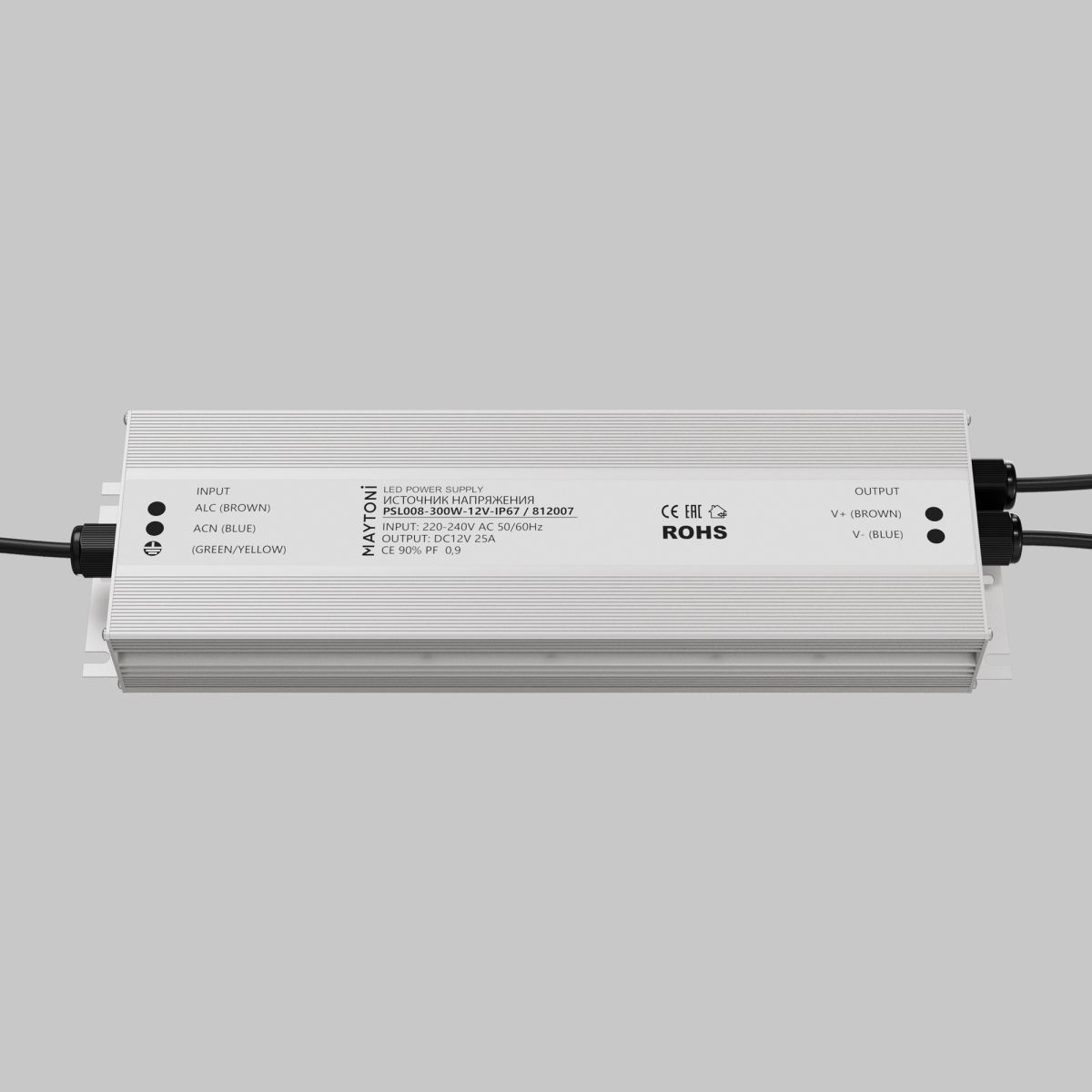 Блок питания Maytoni Led Strip PSL008 12В 300Вт IP67 812007 в #REGION_NAME_DECLINE_PP#