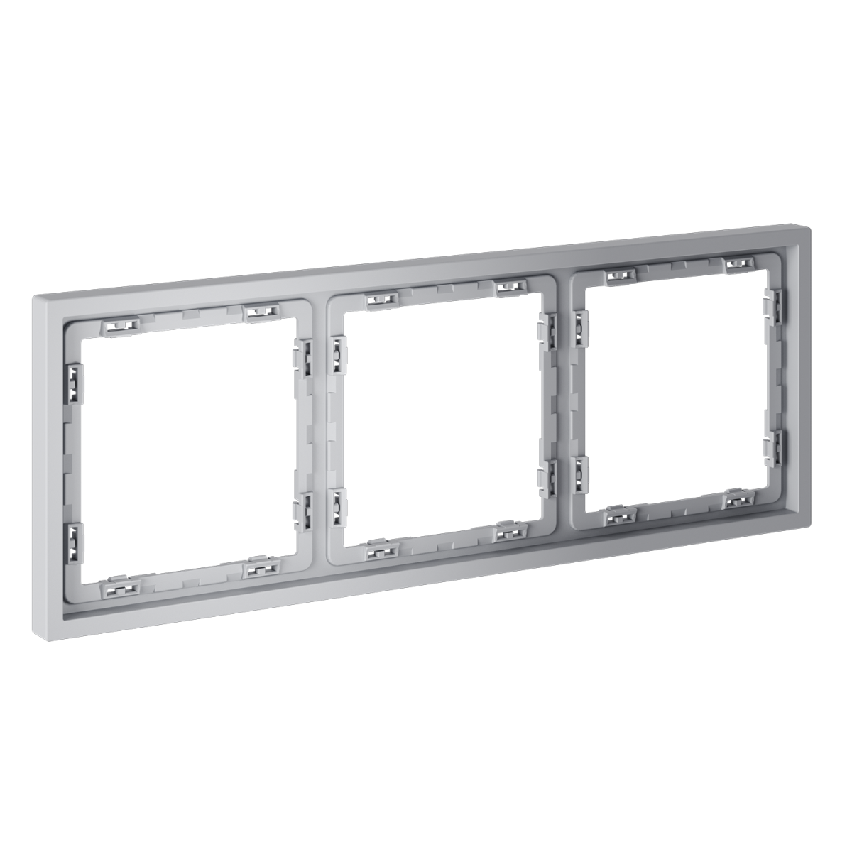 Рамка пластиковая Voltum S70 на 3 поста, (серый) VLS100316 в #REGION_NAME_DECLINE_PP#