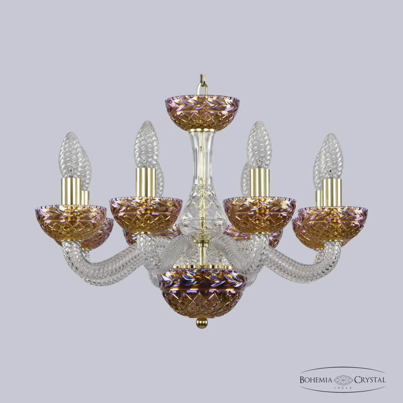 Подвесная люстра Bohemia Ivele Crystal 1311/8/165 G Cl/777/M-1F в Санкт-Петербурге