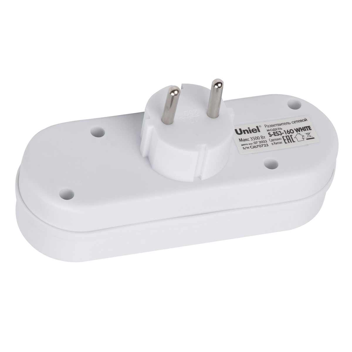 Сетевой разветвитель Uniel S-ES3-16O WHITE UL-00011231 в #REGION_NAME_DECLINE_PP#