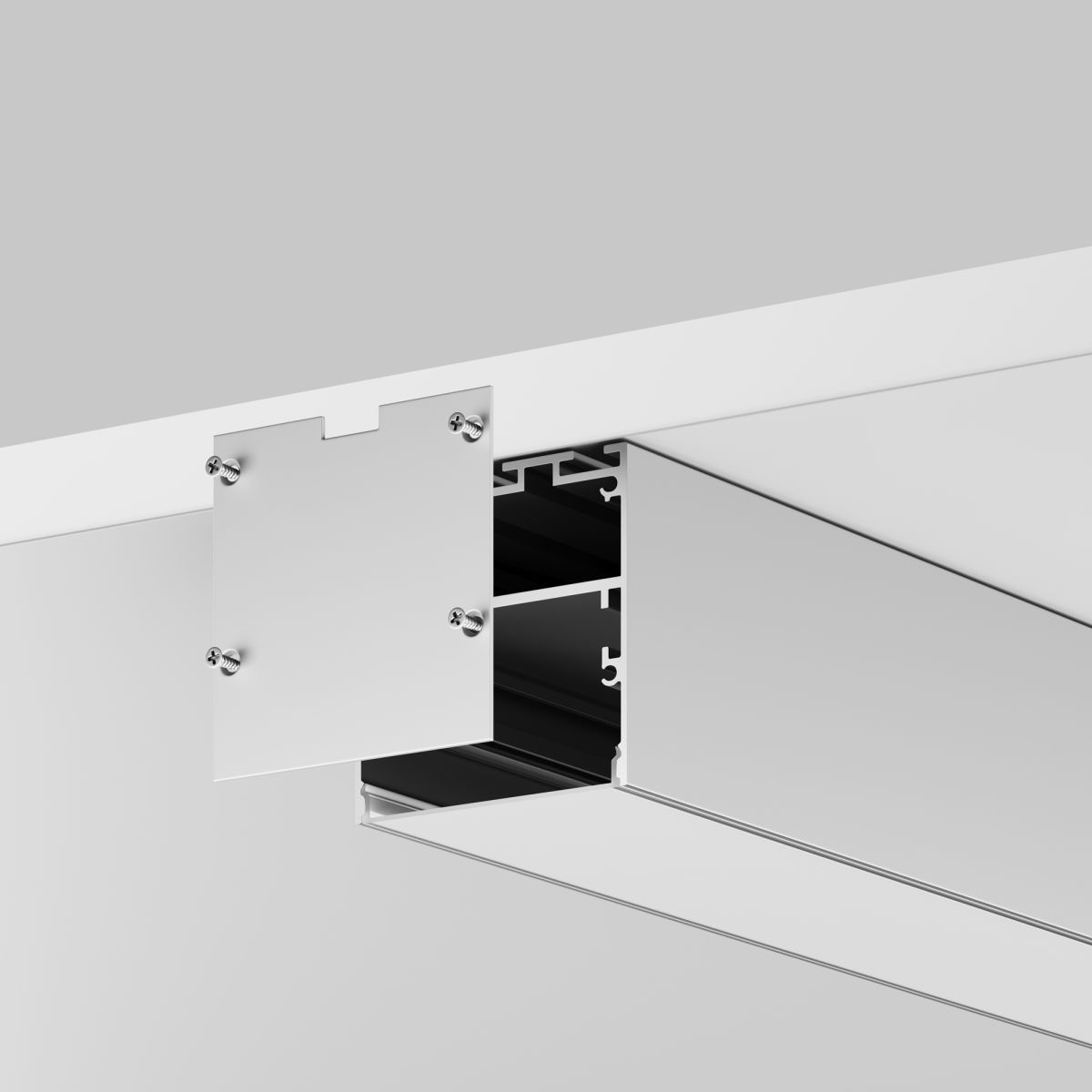 Комплект заглушек для профиля 50×50 2шт Maytoni Led Strip ALM-5050-S-EC 642046 в Санкт-Петербурге