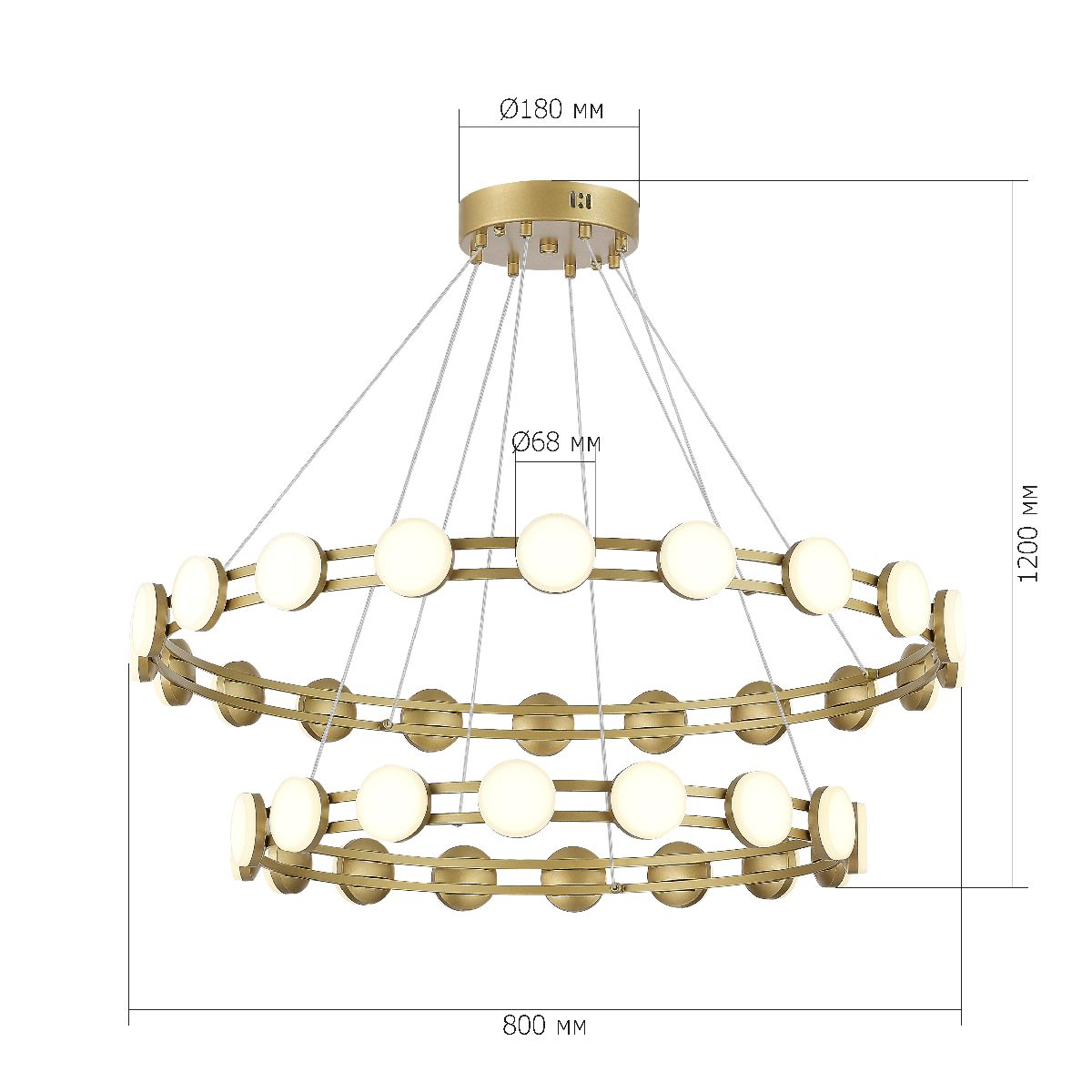 Подвесная люстра ST Luce Monro SL6610.203.36 в Санкт-Петербурге