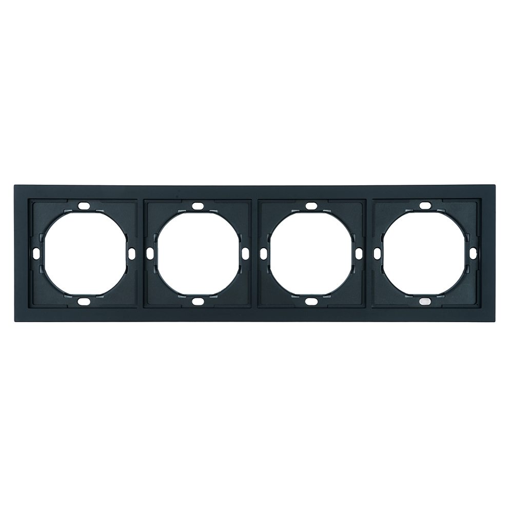 Рамка 4-местная Stekker Мия PFR00-3004-05 черный бархат 50464 в Санкт-Петербурге