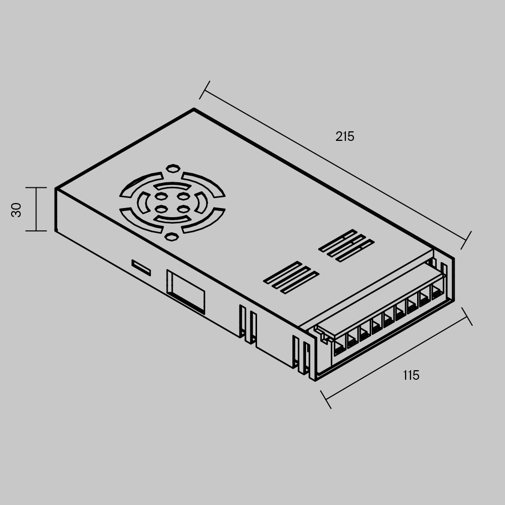 Блок питания Maytoni Led Strip PSL002 24В 300Вт IP20 821020 в Санкт-Петербурге