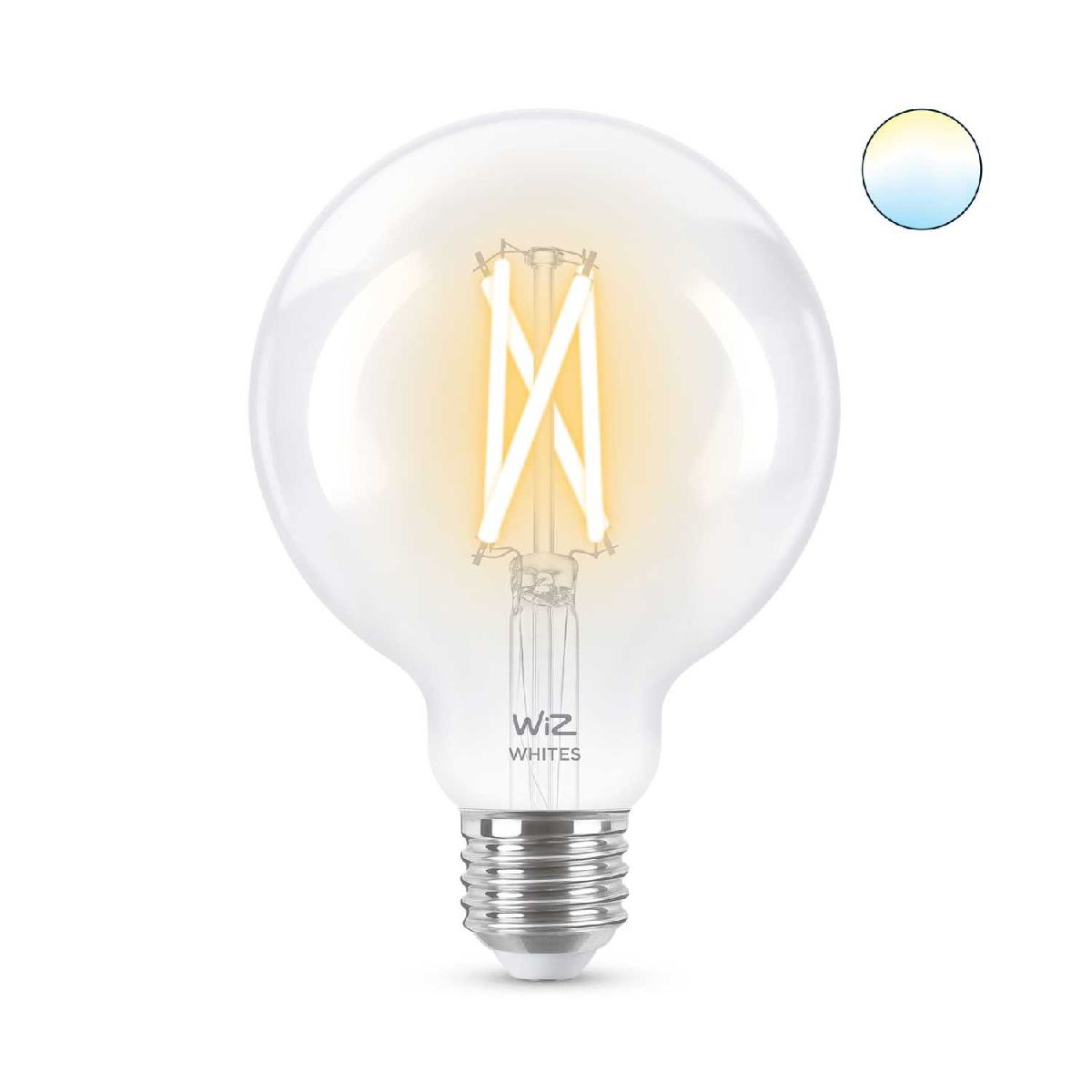 Умная светодиодная лампа Wiz Wi-Fi BLE60WG95E27927-65CL1PF/6 E27 7W 2700/6500K 929003018201 в Санкт-Петербурге
