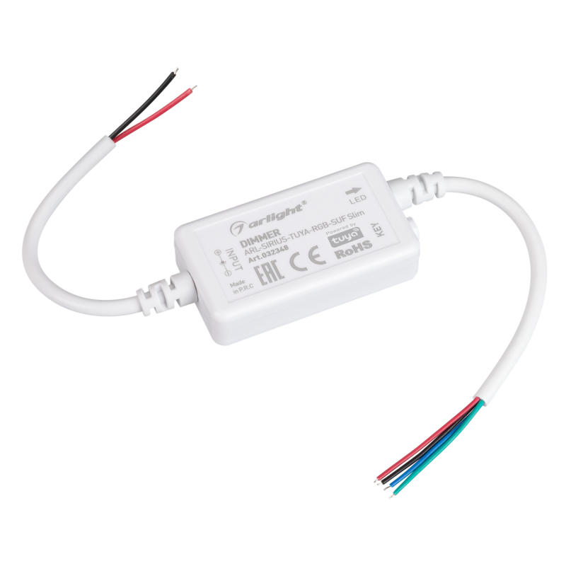 Диммер Arlight ARL-Sirius-Tuya-RGB-SUF Slim (12-24V, 3x2A, 2.4G) 032348 в Санкт-Петербурге