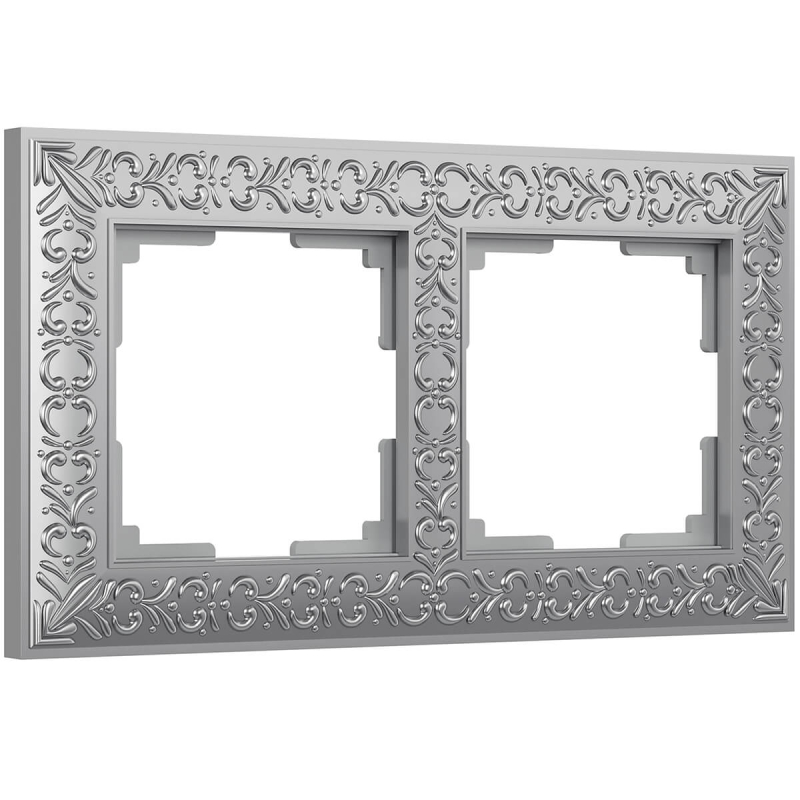 Рамка Werkel Antik на 2 поста матовый хром WL07-Frame-02 4690389145674 в #REGION_NAME_DECLINE_PP#