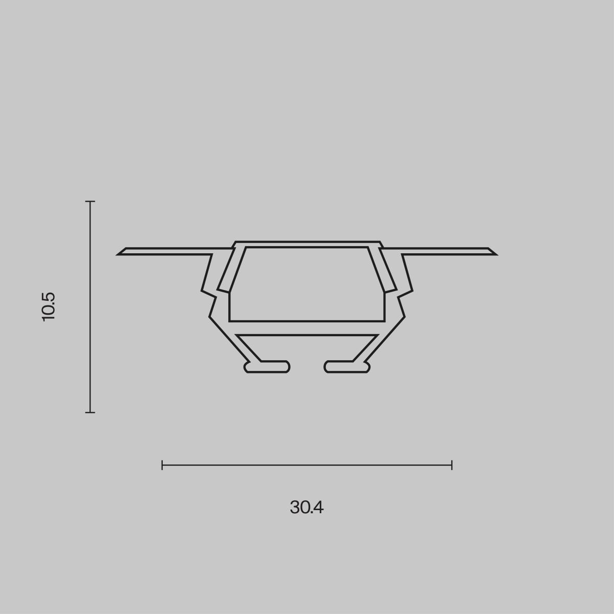 Алюминиевый профиль Maytoni Technical ALM010S-2M в Санкт-Петербурге