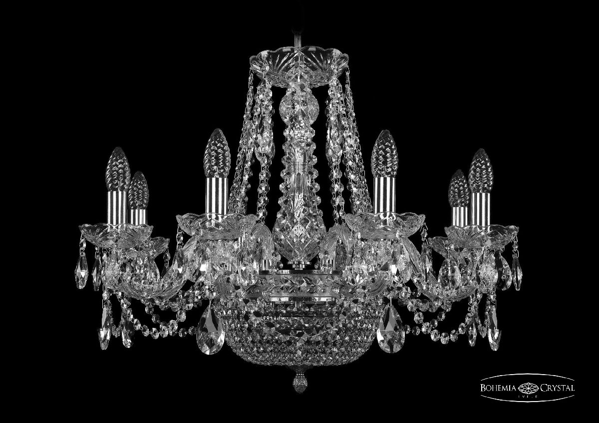 Подвесная люстра Bohemia Ivele Crystal 1450/8/160/250 Ni в Санкт-Петербурге