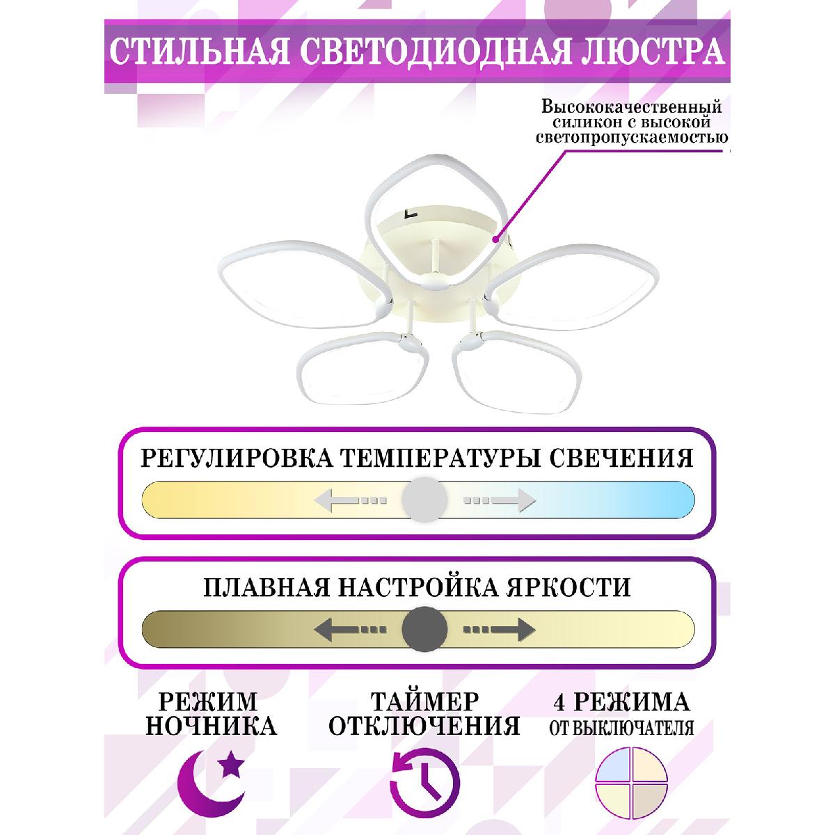 Потолочная люстра Natali Kovaltseva Perfekt LED LAMPS 81210 в Санкт-Петербурге