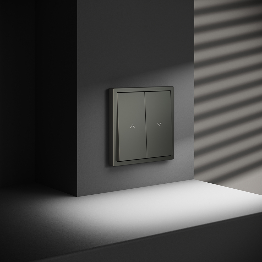 Выключатель встраиваемый Voltum S70 для жалюзи 10А, (титан) VLS020706 в #REGION_NAME_DECLINE_PP#