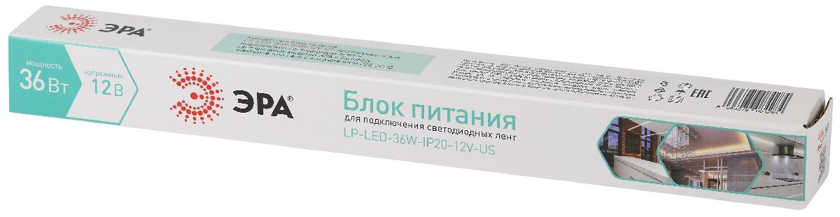 Блок питания Эра 36Вт DC12В 3A IP20 LP-LED-36W-IP20-12V-US Б0061151 в Санкт-Петербурге