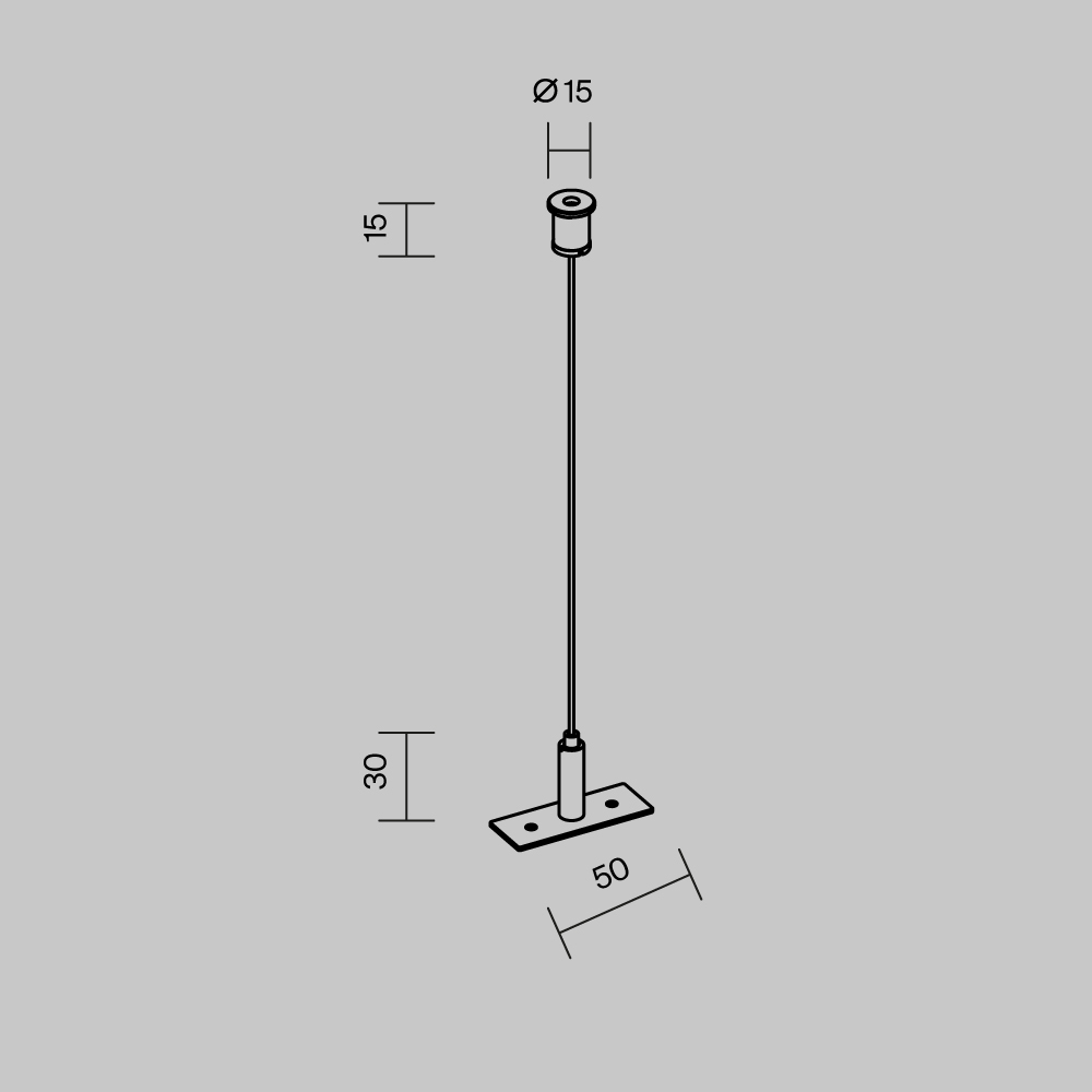 Гибкий подвес для уличной трековой системы Maytoni Elasity IP O-TR001-PW-H2M в Санкт-Петербурге