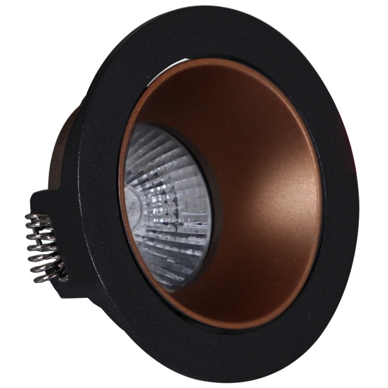 Встраиваемый светильник Reluce 16085-9.0-001PT MR16 BK+ROSE GD в Санкт-Петербурге