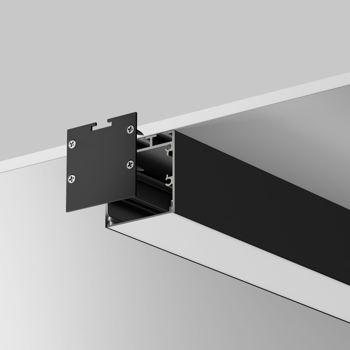 Комплект заглушек для профиля 35×35 2шт Maytoni Led Strip ALM-3535BT-B-EC 642038 в Санкт-Петербурге