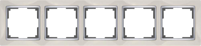 Рамка Werkel Snabb на 5 постов слоновая кость WL03-Frame-05-ivory 4690389059339 в Санкт-Петербурге