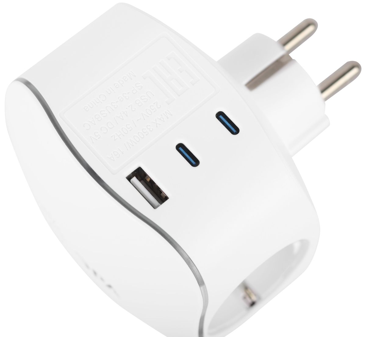 Разветвитель электрический ЭРА SP-3e-3USBAC-W на 3 розетки + 3 USB A+C с заземлением со шторками 16А белый Б0069081 в #REGION_NAME_DECLINE_PP#