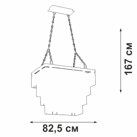 Каскадная люстра Vitaluce V5312-1/20 в Санкт-Петербурге