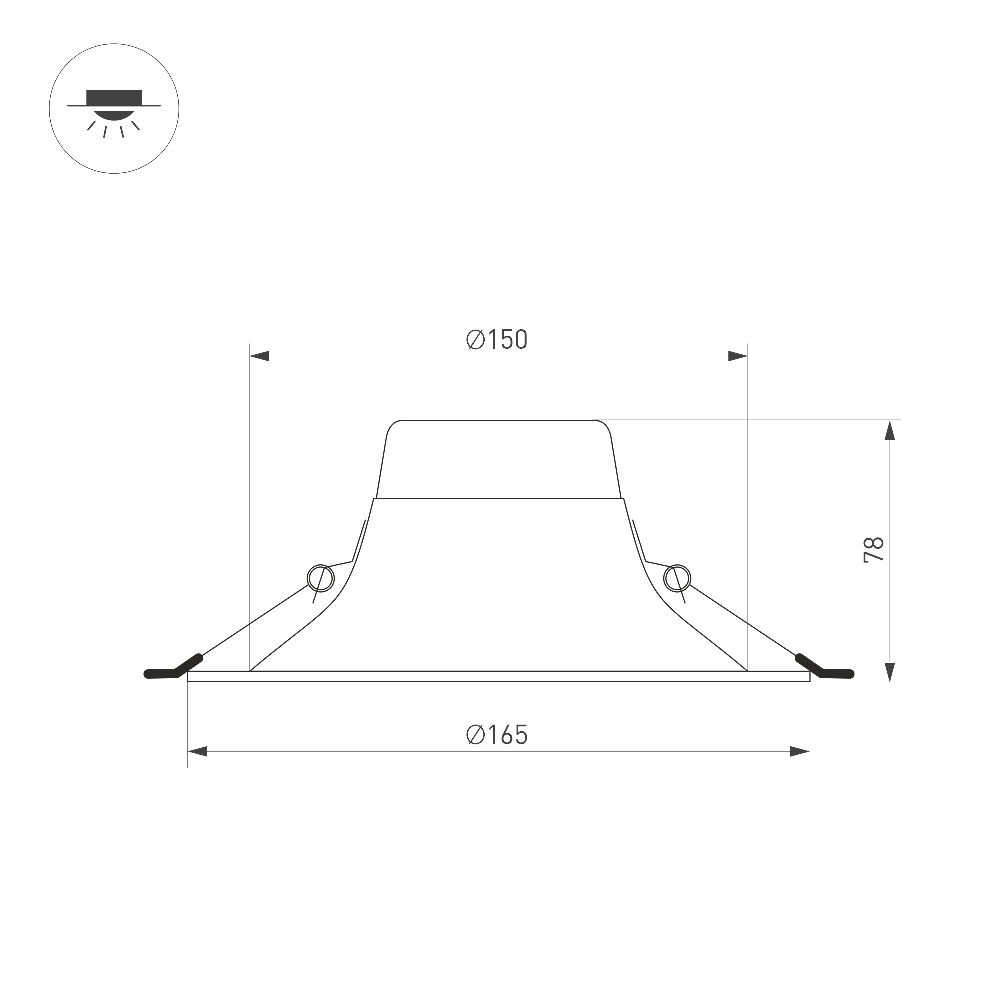 Встраиваемый светильник Arlight MS-BLIZZARD-BUILT-R165-16W Day4000 (BK, 100 deg, 230V) 036603 в Санкт-Петербурге