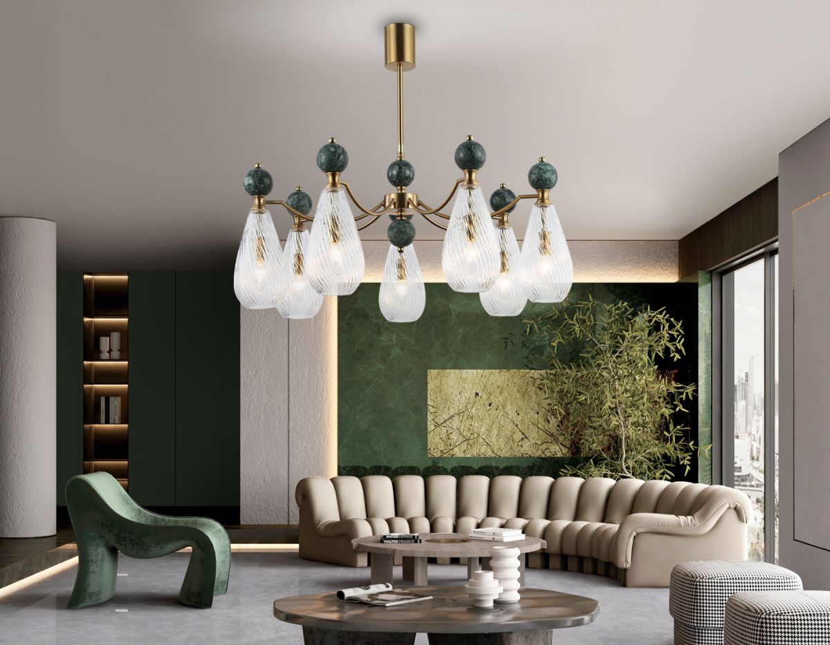 Люстра на штанге Ambrella Light High Light Ceramo Modern LH53293 в #REGION_NAME_DECLINE_PP#