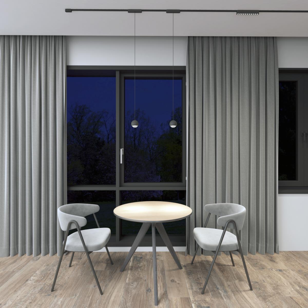 Трековый магнитный однофазный светильник Denkirs Air grill DK5305-BK в Санкт-Петербурге