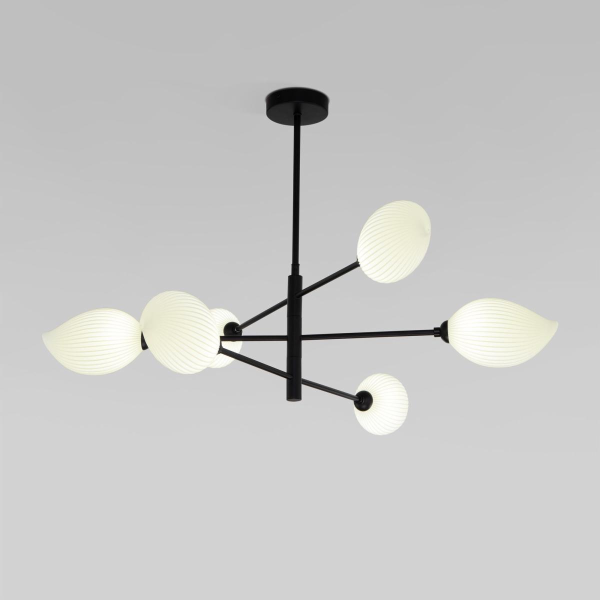 Люстра на штанге Eurosvet Sinki 30189/6 черный a065721 в Санкт-Петербурге