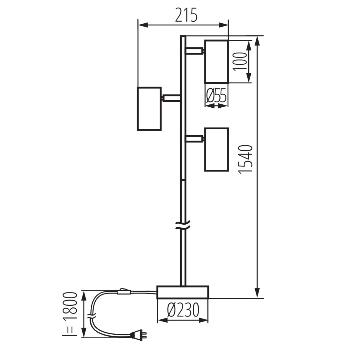 Торшер Kanlux Evalo 35788 в Санкт-Петербурге