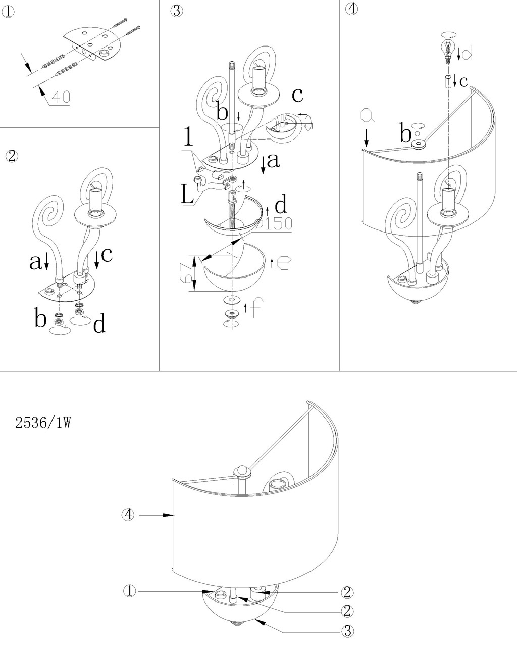 Бра Odeon Light Danli 2536/1W в Санкт-Петербурге