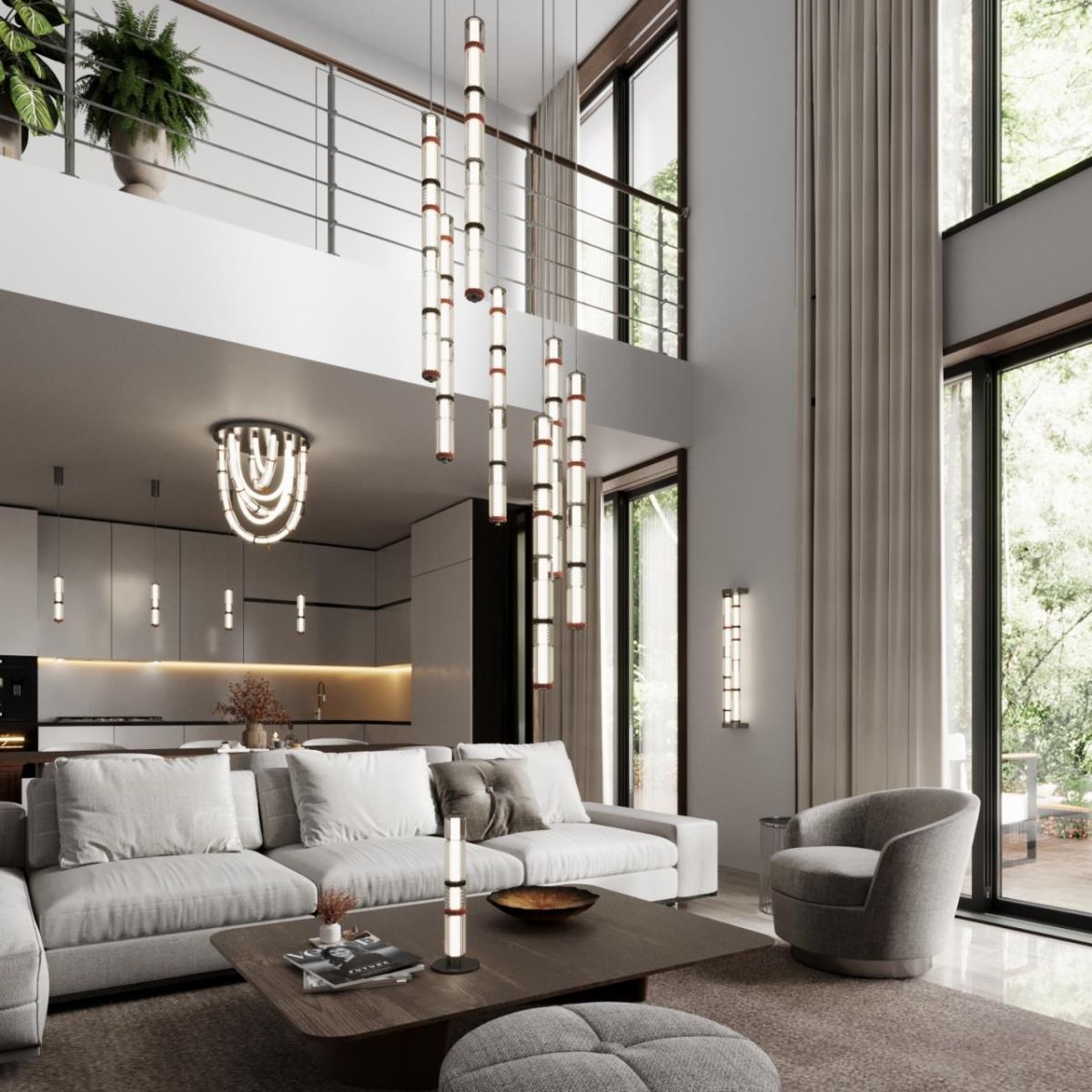 Потолочная люстра Odeon Light L-Vision Collier 5456/80CL в Санкт-Петербурге