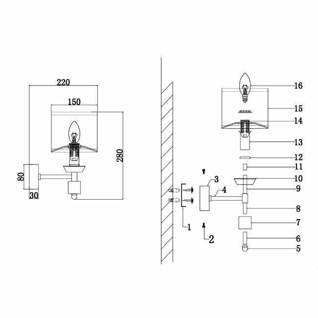 Бра Lumien Hall Vivien LH1038/1W-CO-WT в Санкт-Петербурге