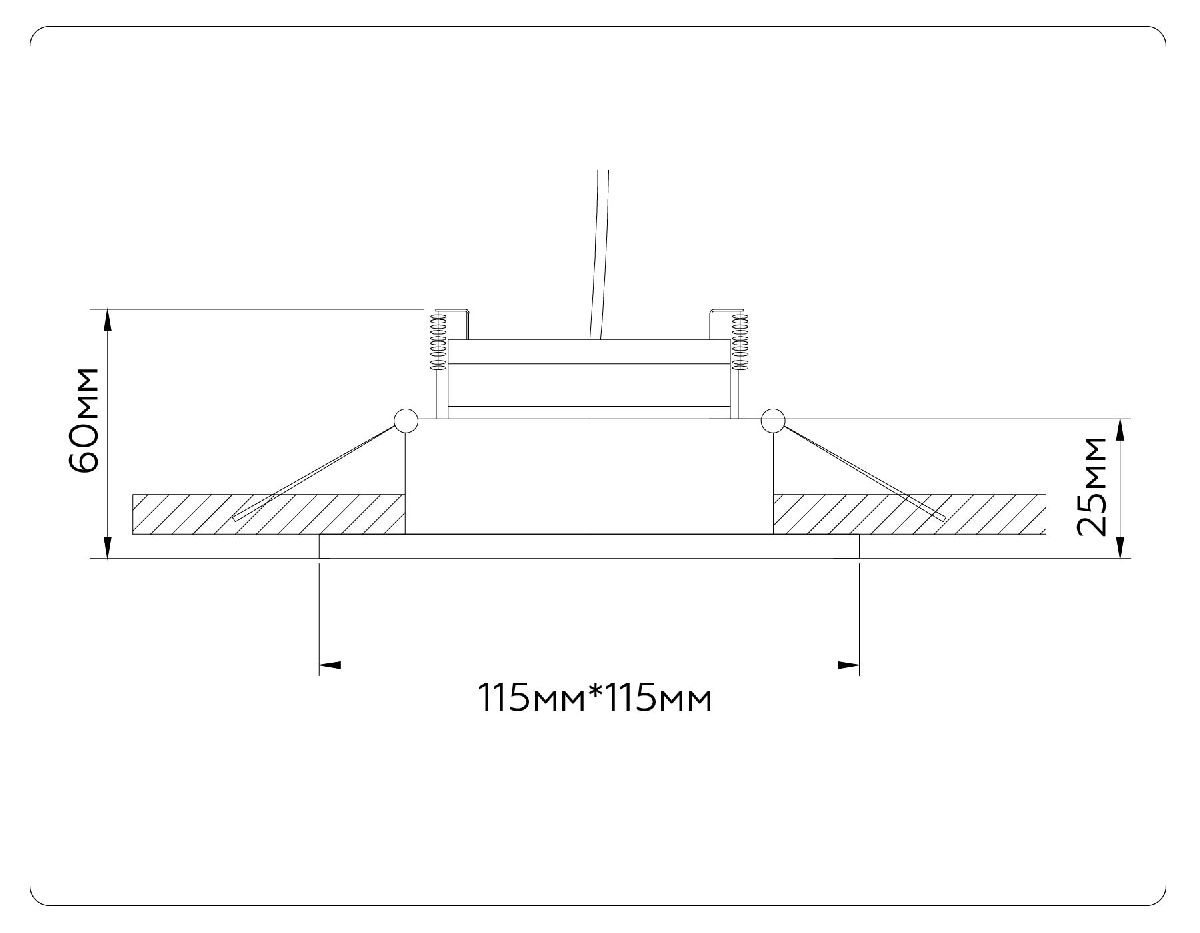 Встраиваемый светильник Ambrella Light GX Standard Tech Techno Spot TN52338 в Санкт-Петербурге