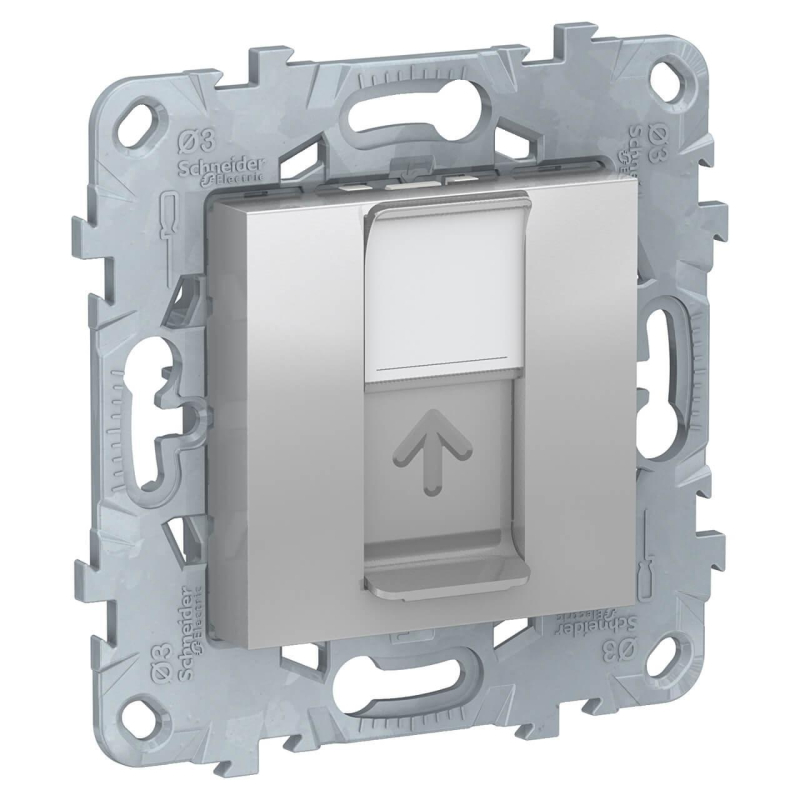 Розетка компьютерная RJ45 Schneider Electric Unica New Cat. 5e UTP NU541130 в Санкт-Петербурге