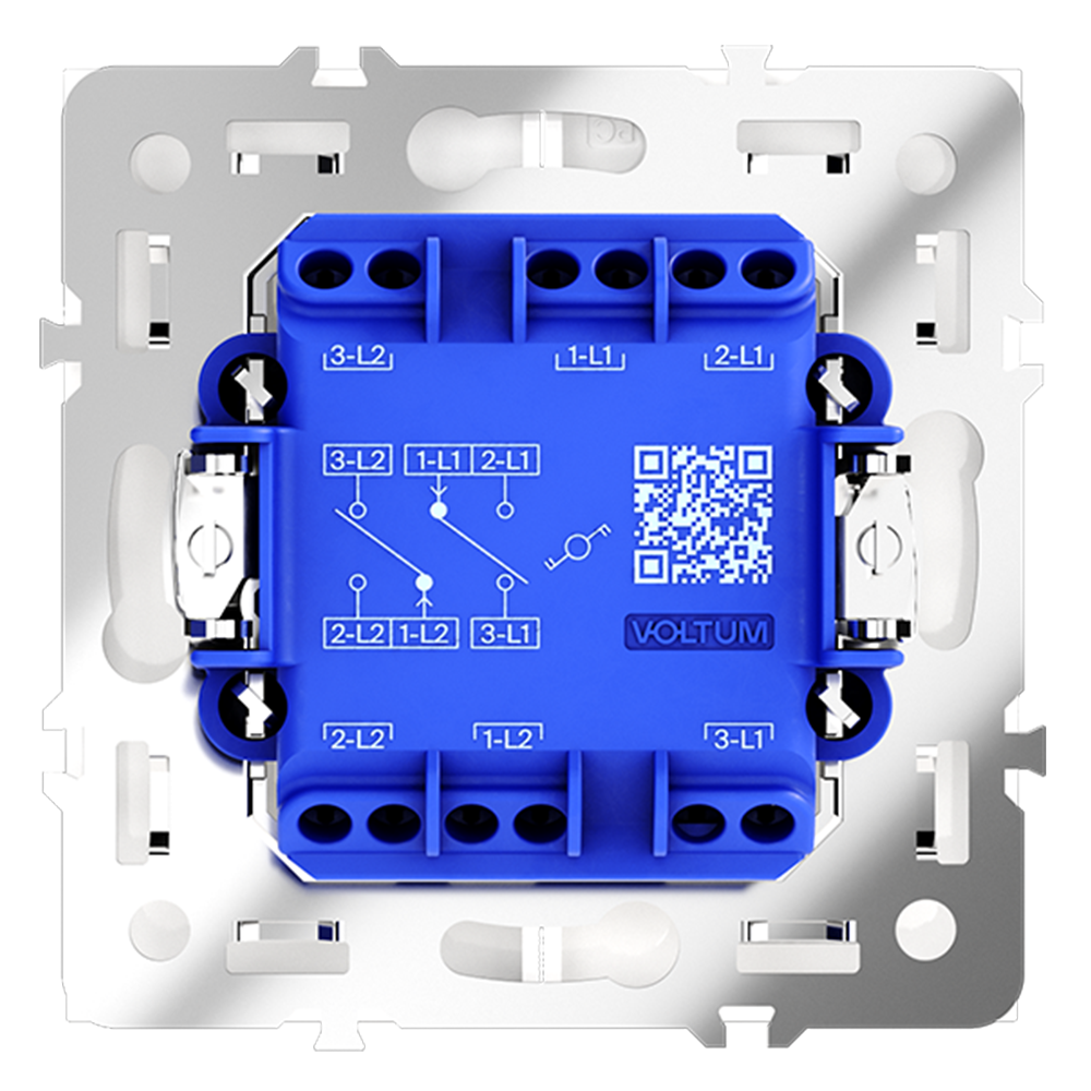 Проходной переключатель двухклавишный Voltum S70 VLS020302 в Санкт-Петербурге