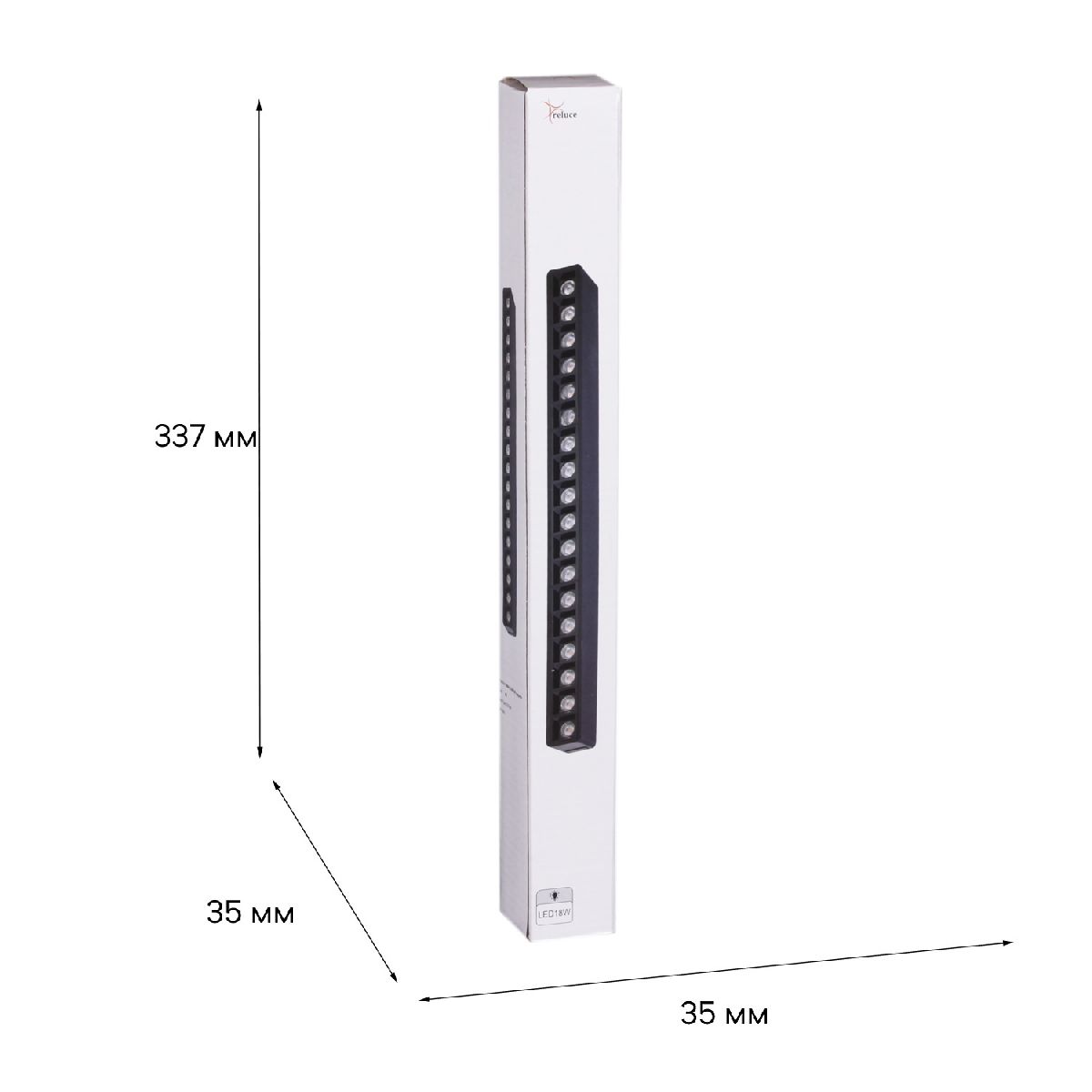 Трековый магнитный светильник Reluce 13004-9.3-001UR magnetic LED18W BK в Санкт-Петербурге